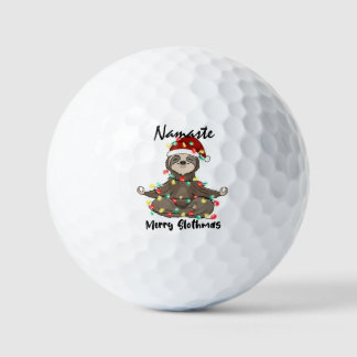 Balles De Golf Namaste Joyeux Slothmas Enchevêtrés