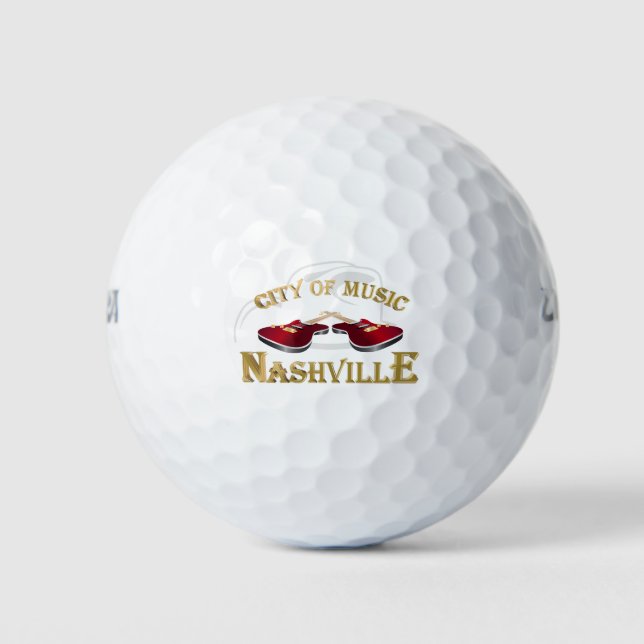 Balles De Golf Nashville. City of music (Devant)