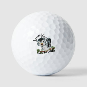 Balles De Golf Né à Birdie Cadeau féminin personnalisé