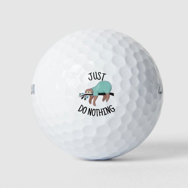 Balles De Golf Ne Fais Rien De Sloth (Devant)