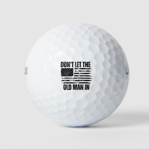 Balles De Golf Ne laissez pas le vieil homme au drapeau d'Amériqu