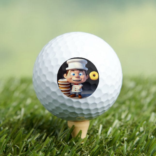 Balles De Golf Ne Touchez Pas Mes Donuts, Boules De Golf (T-shirt Insitu)