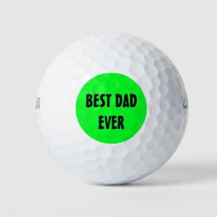 Balles De Golf Neon Green Elegant Golfer Meilleur papa jamais bri