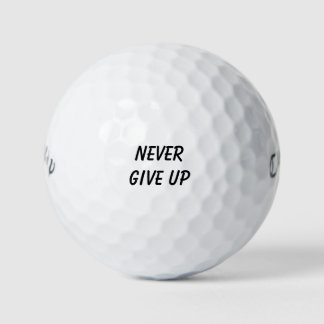 Balles De Golf 'Never Give Up' Persistence Is Key Motivational