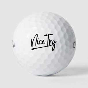 Balles De Golf 🏌️ Nice Essayez Golf Balls - Custom Snarky Golf C