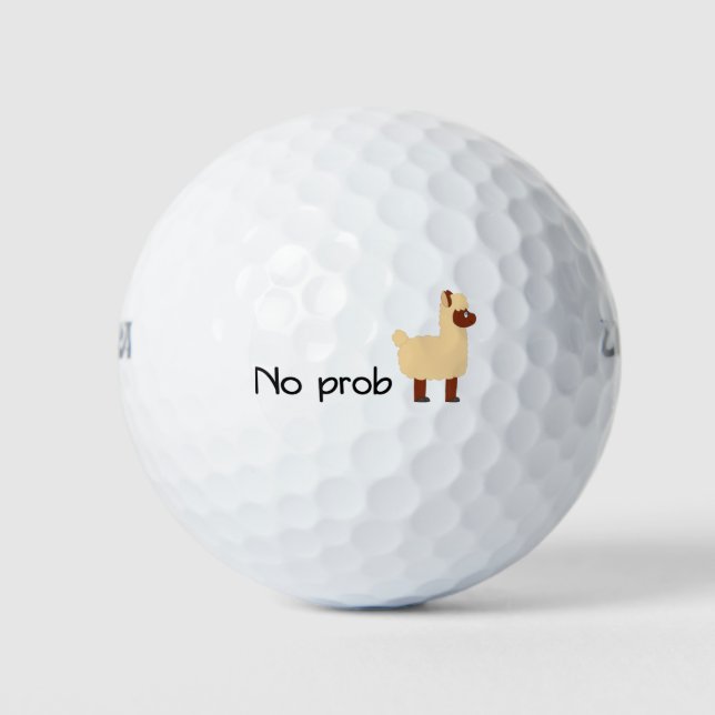Balles De Golf No-Prob-Llama (Devant)