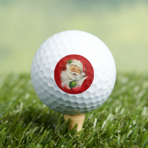 Balles De Golf Noël du Père Noël vintage