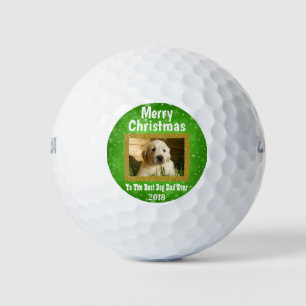 Balles De Golf Noël Meilleur Chien Papa Jamais Animal de Compagni