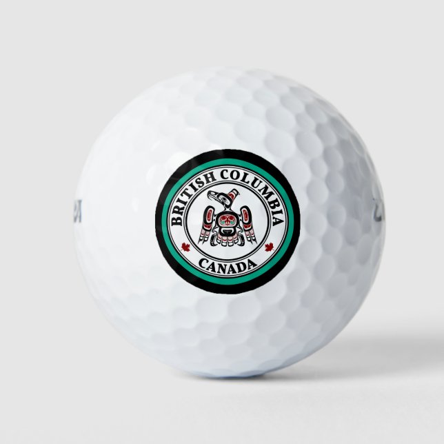 Balles De Golf Noir rouge autochtone Kaigani Thunderbird (Devant)