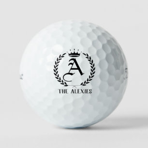 Balles De Golf Nom de l'entreprise moderne personnalisé Lettre Po