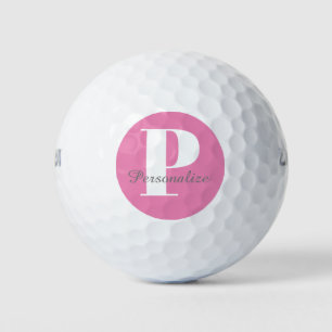 Balles De Golf Nom de monogramme personnalisé initial