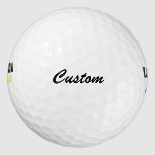 Balles De Golf Nom du lecteur de texte personnalisé Boules de gol