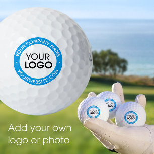 Balles De Golf Nom du logo commercial personnalisé Bleu Promotion