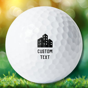 Balles De Golf Nom du logo de l'entreprise Minimaliste Employé