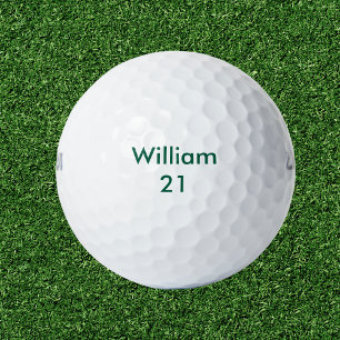 Balles De Golf Nom et âge personnalisés Anniversaire