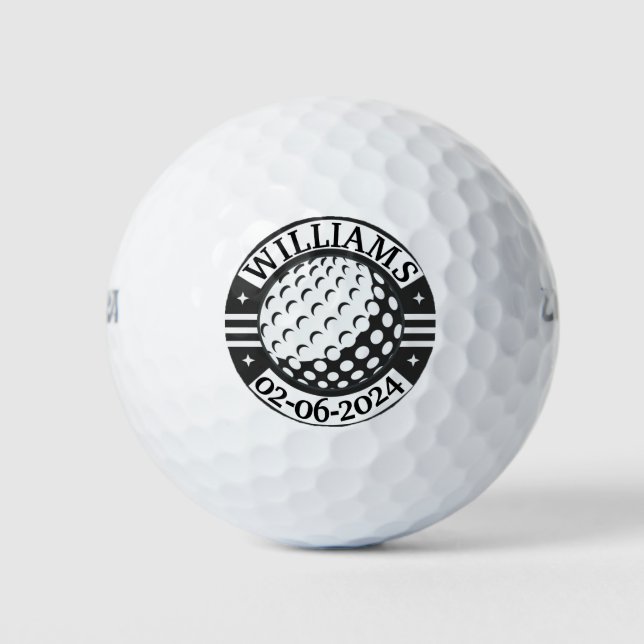 Balles De Golf nom personnalisé (Devant)