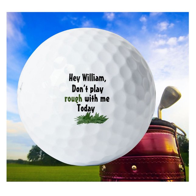 Balles De Golf Nom personnalisé amusant dans le brouillard (Créateur téléchargé)