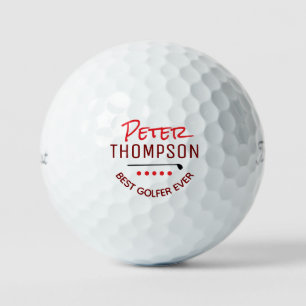 Balles De Golf Nom personnalisé Best Golfeur