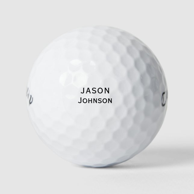 Balles De Golf Nom personnalisé Callaway Golf (Devant)