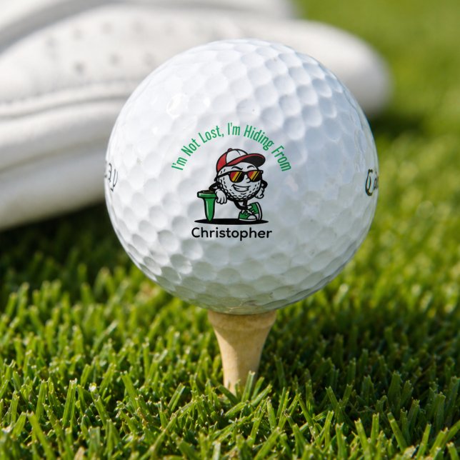 Balles De Golf Nom Personnalisé Drôle (Funny Personalized Golf Ball for your favorite golfer. Amusing way to identify your golf ball. )