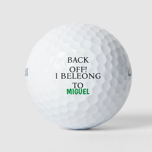 Balles De Golf Nom personnalisé Funny Lost Golf (Devant)