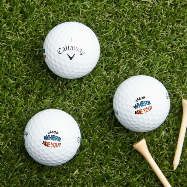Balles De Golf Nom personnalisé Funny Lost Golf (Herbe in situ)