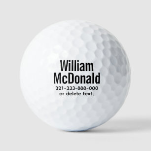 Balles De Golf Nom personnalisé Golf Balls Modèle BOLD 13