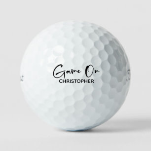 Balles De Golf Nom personnalisé "Jeu sur"
