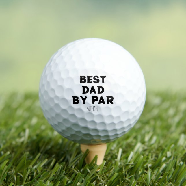 Balles De Golf Nom personnalisé Meilleur papa Par Par Par (T-shirt Insitu)