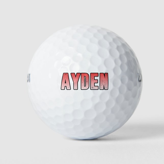Balles De Golf Nom rose Ayden (Devant)