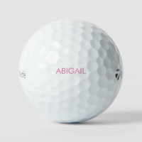 Nom rose Personnalisé Taylor Made Golf Balls
