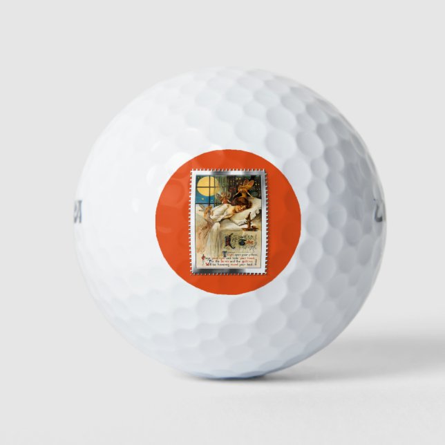 Balles De Golf Nostalgale Halloween Swood Goblins et fées (Devant)