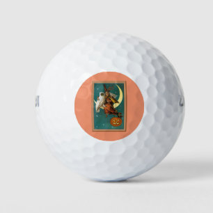 Balles De Golf Nostalgy Halloween Witch & Owl