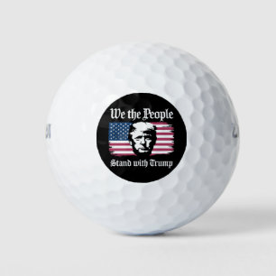 Balles De Golf Nous, Le Peuple, Sommes Avec Le Soutien De Donald