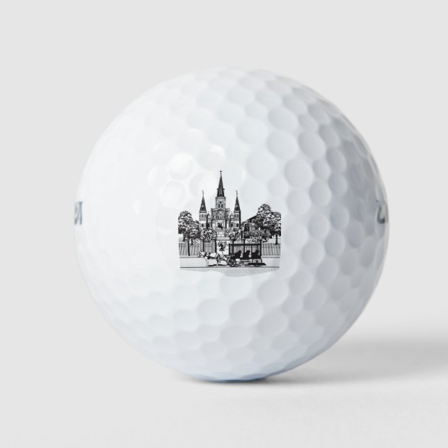 Balles De Golf Nouvelle-Orléans, Louisiane (Devant)