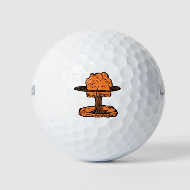 Balles De Golf Nuage de champignon d'explosion nucléaire (Devant)