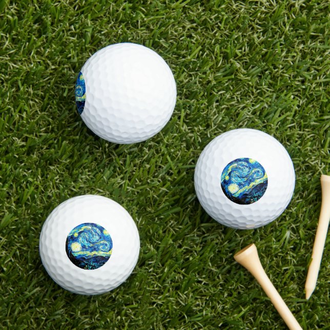 Balles De Golf Nuit étoilée, (Herbe in situ)