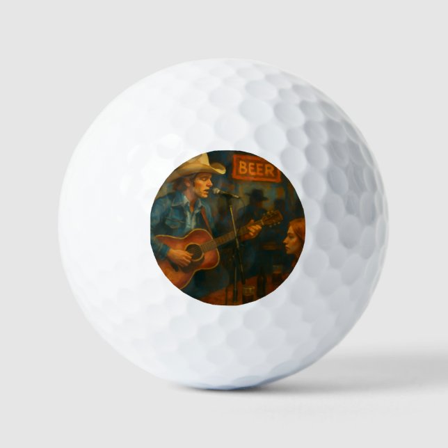 Balles De Golf Nuits Honky-Tonk (Recto)