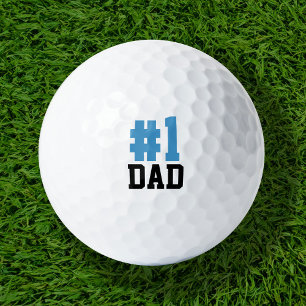 Balles De Golf Numéro Un papa cadeau de Fête des pères