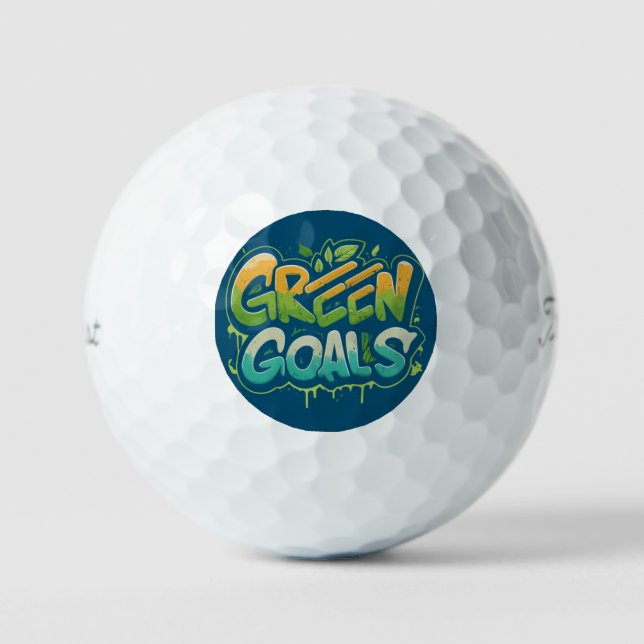 Balles De Golf Objectifs verts (Recto)