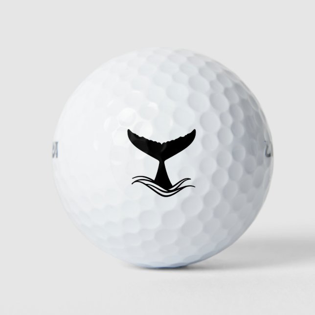 Balles De Golf Ocean Wave Whale Tail Golf Balls (Devant)
