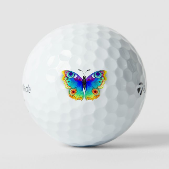 Balles De Golf Oeil de paon arc-en-ciel (Recto)