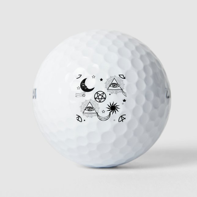 Balles De Golf oeil d'halloween illati (Devant)