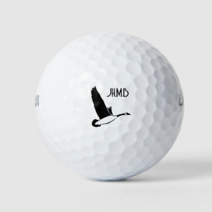 Balles De Golf Oie du Canada Monogramme Art