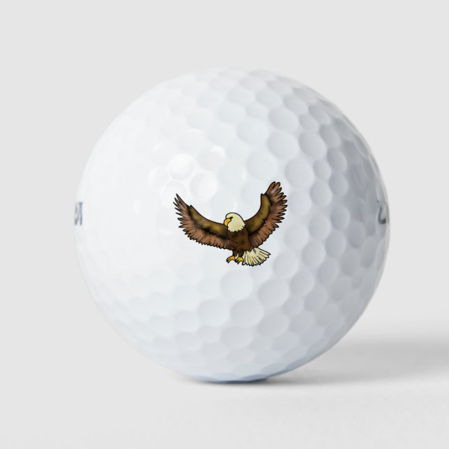Balles De Golf Oiseau volant d'aigle (Devant)