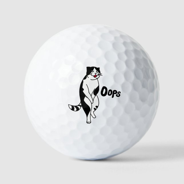 Balles De Golf Oops cat (Recto)