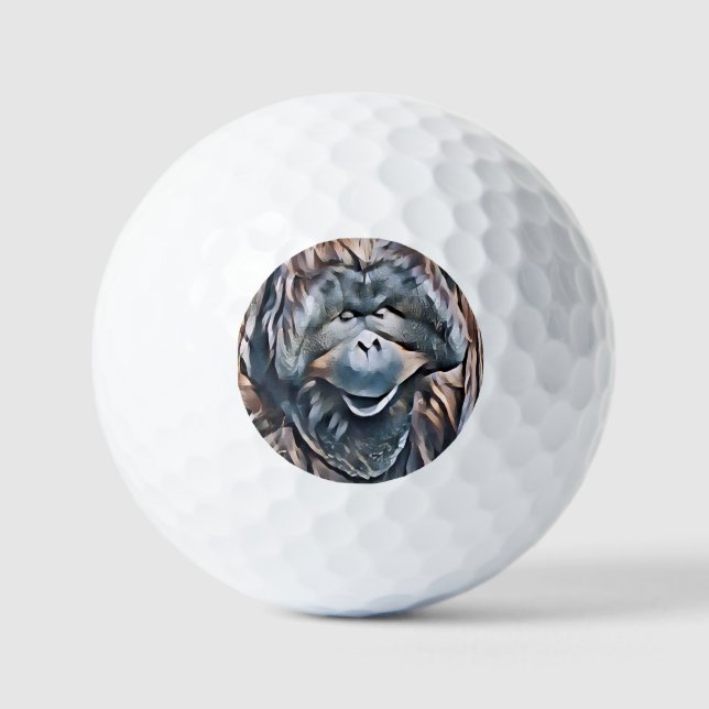 BALLES DE GOLF ORANGUTAN (Recto)