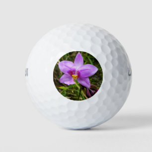 Balles De Golf Orchidée sauvage violette Fleur tropicale