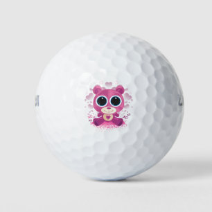 Balles De Golf Ours en peluche de la Saint-Valentin