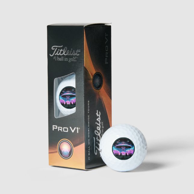 Balles De Golf OVNI Aliens Invasion esthétique (Conditionnement)